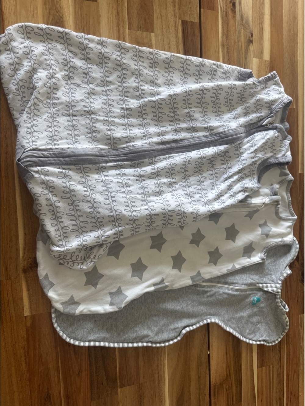 3 Pack Baby Swaddle Sleep Sack Bundle Size Small Love to Dream Bublo Gray Stars